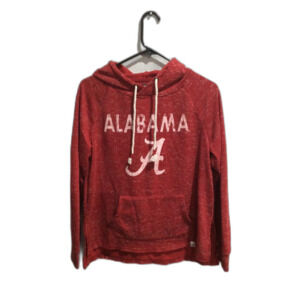 Alabama Crimson Tide Colosseum Women's Nollie Raglan Pullover Hoodie Crimson M